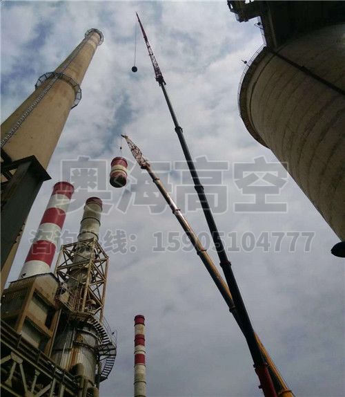 76米钢烟囱拆除