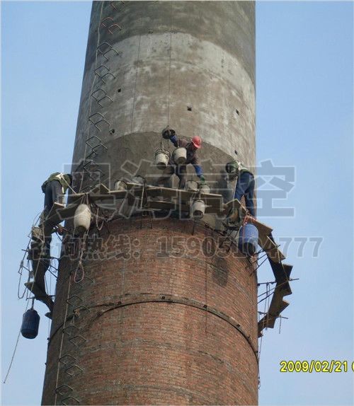 砖烟囱外壁加固