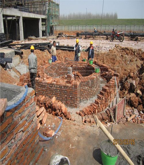 50米砖烟囱施工