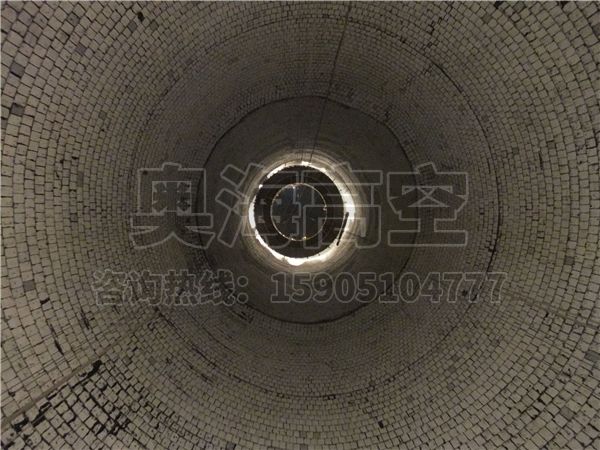 180米烟囱防腐竣工