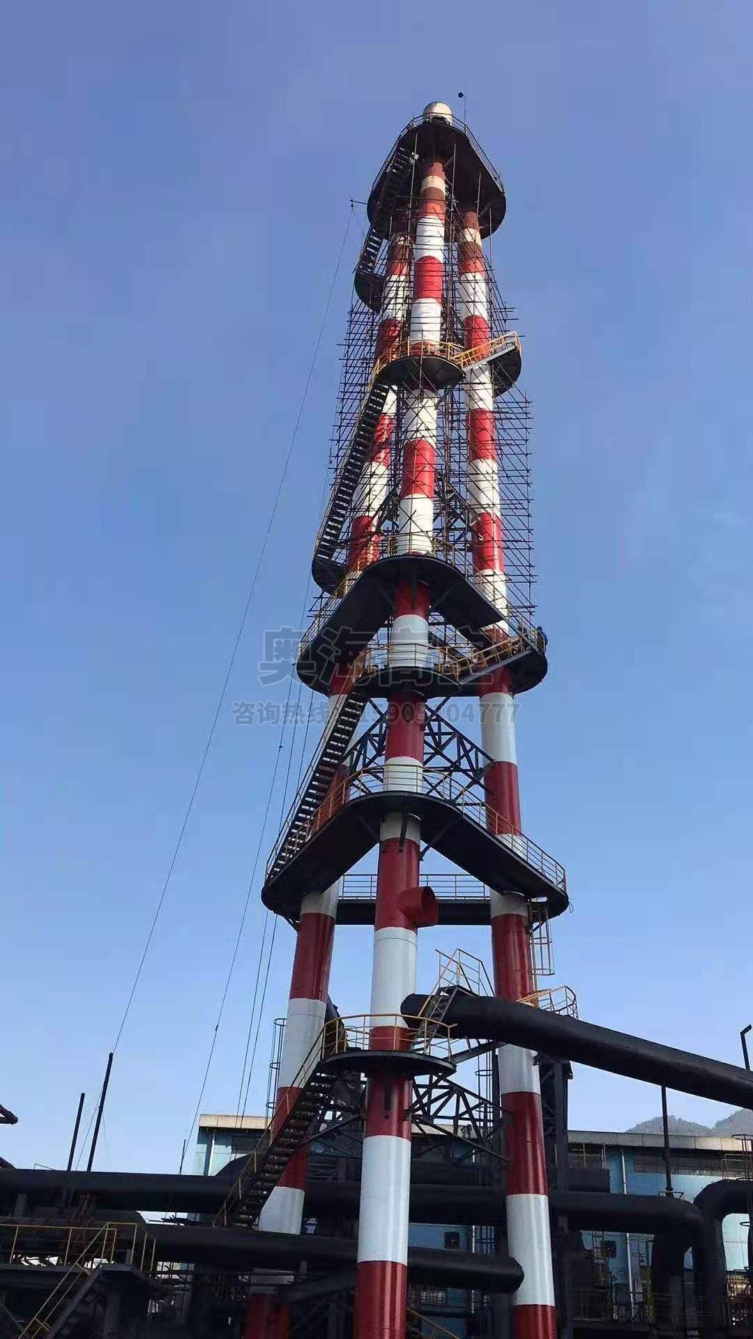 钢铁厂排气塔防腐