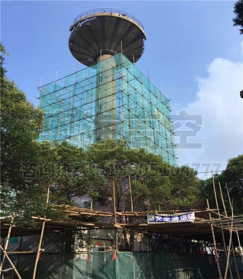 40米高锥形水塔人工拆除